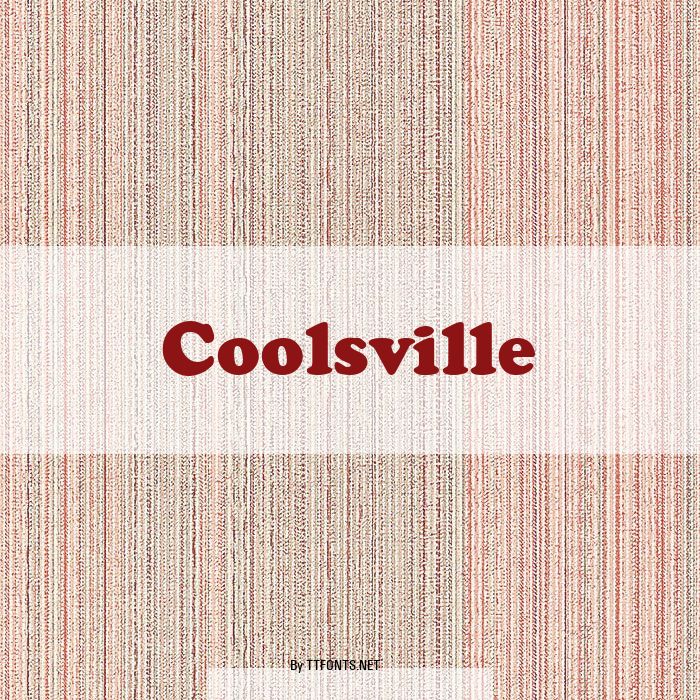 Coolsville example