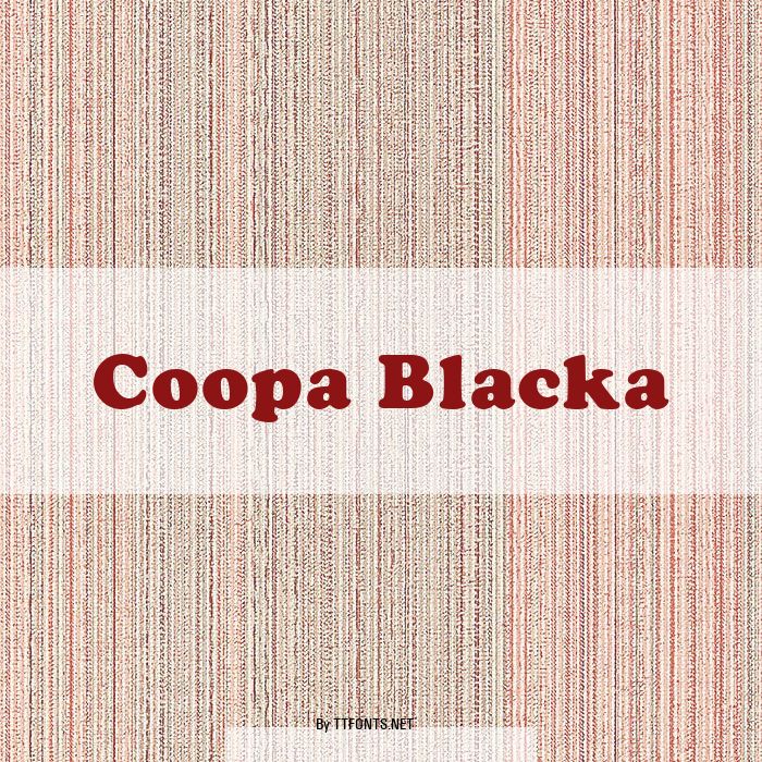 Coopa Blacka example