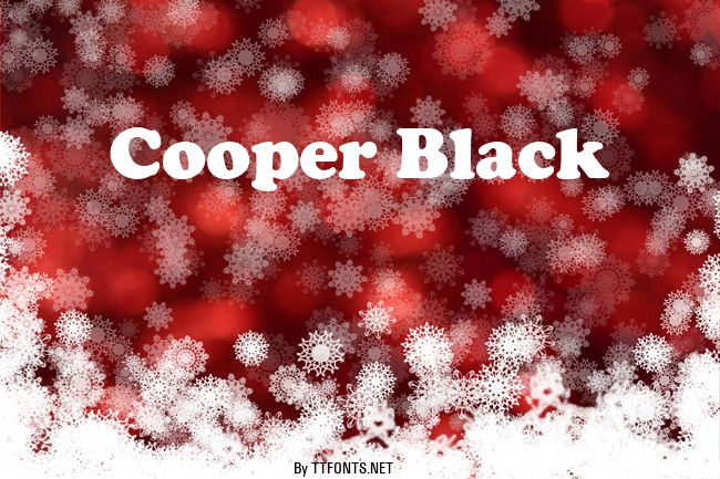 Cooper Black example