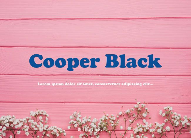 Cooper Black example