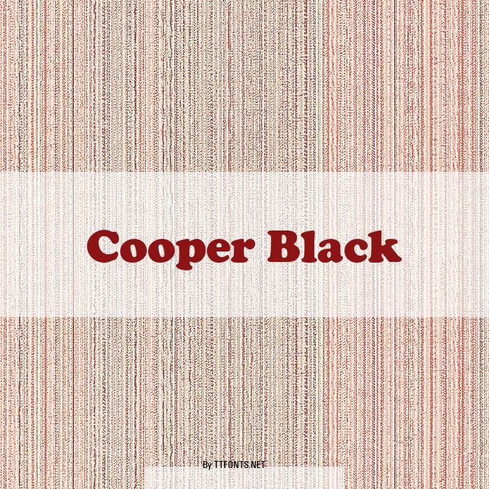 Cooper Black example