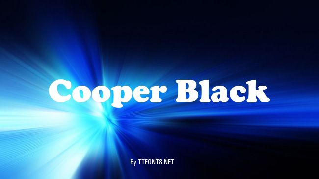 Cooper Black example