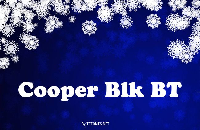 Cooper Blk BT example