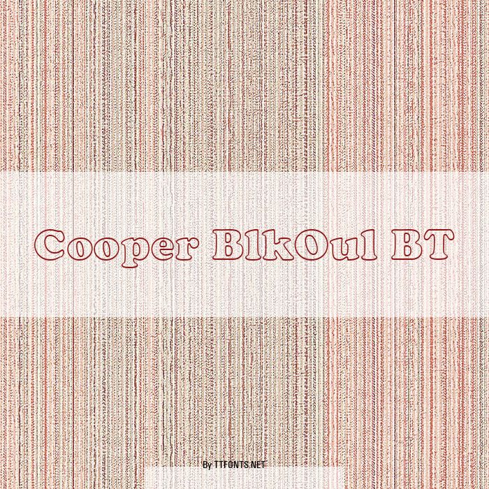 Cooper BlkOul BT example