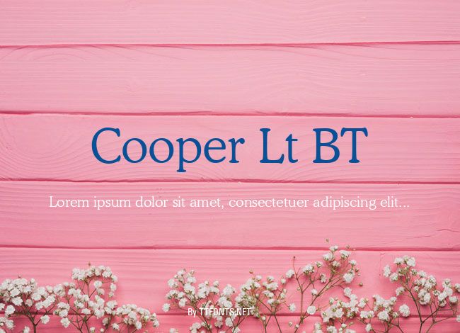 Cooper Lt BT example