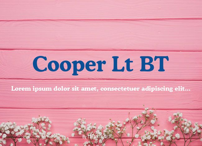 Cooper Lt BT example
