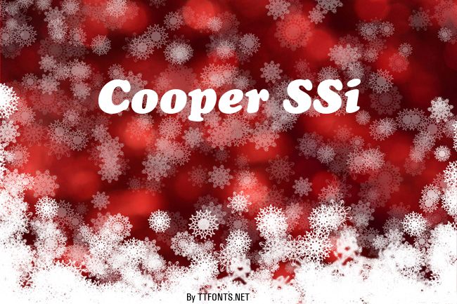 Cooper SSi example