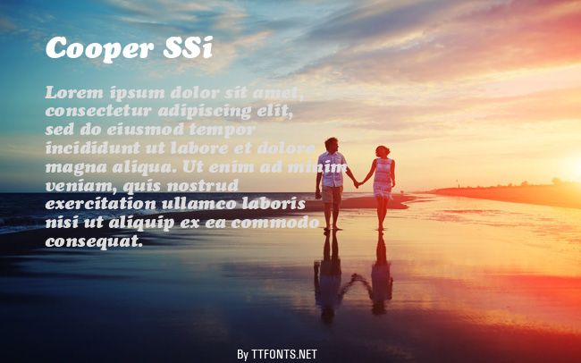 Cooper SSi example