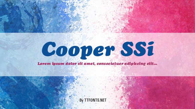 Cooper SSi example