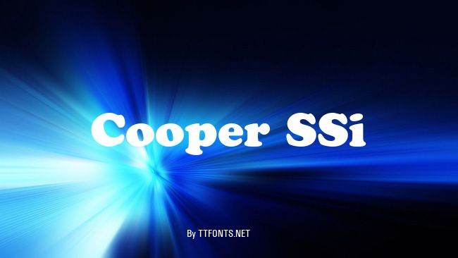 Cooper SSi example