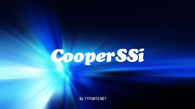 Cooper SSi example