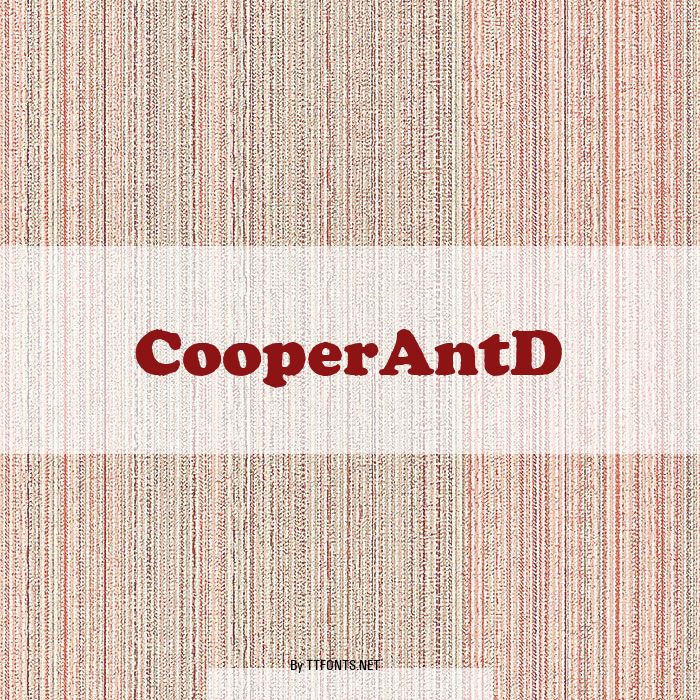 CooperAntD example