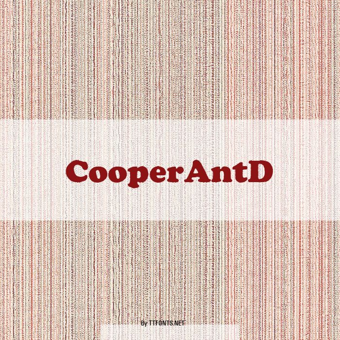 CooperAntD example