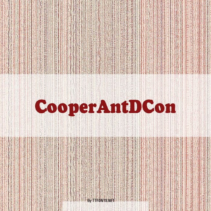 CooperAntDCon example