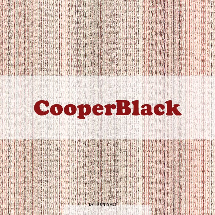 CooperBlack example