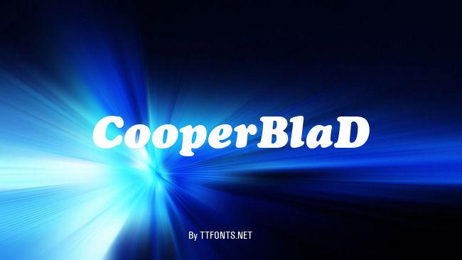 CooperBlaD example