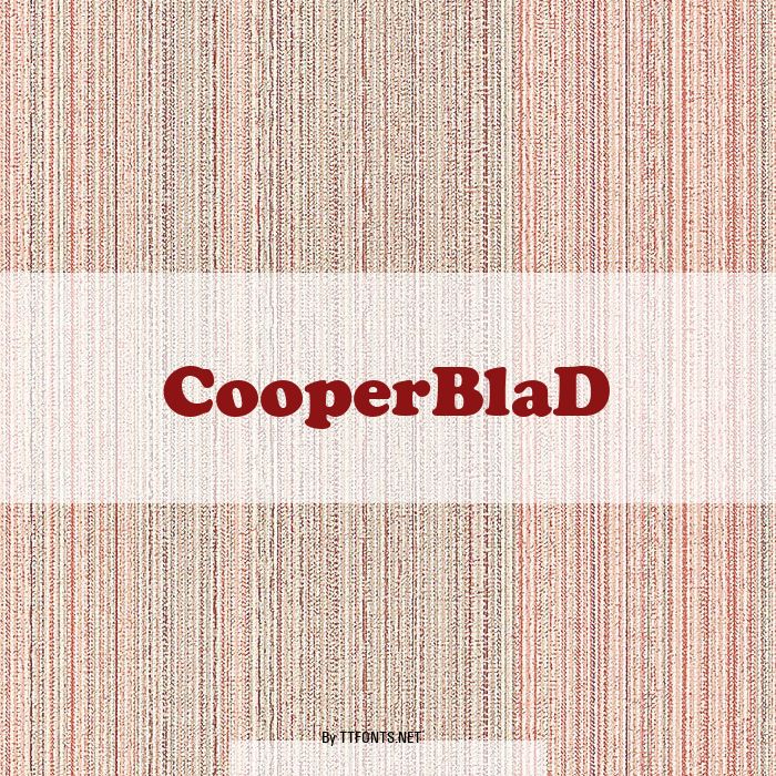 CooperBlaD example
