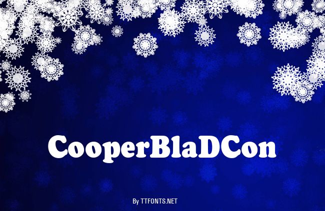 CooperBlaDCon example