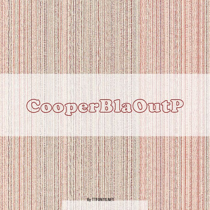 CooperBlaOutP example