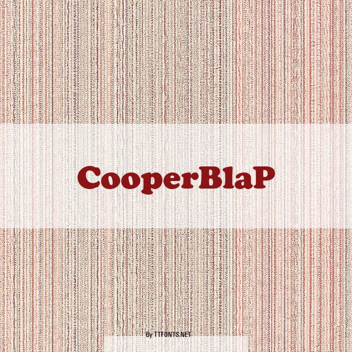 CooperBlaP example