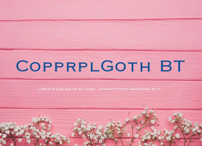 CopprplGoth BT example