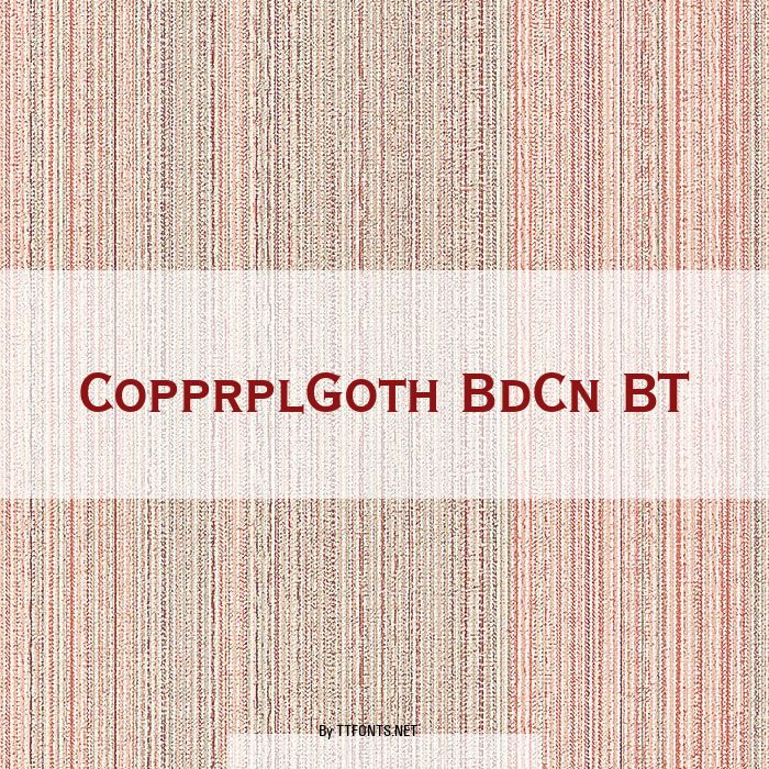 CopprplGoth BdCn BT example