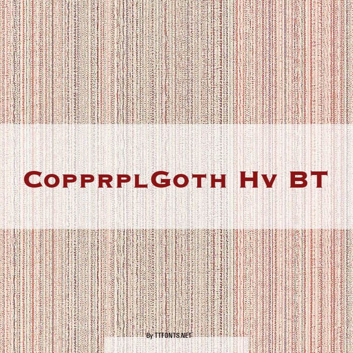 CopprplGoth Hv BT example