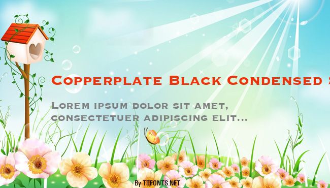 Copperplate Black Condensed SSi example
