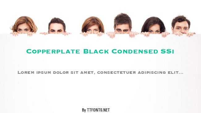 Copperplate Black Condensed SSi example