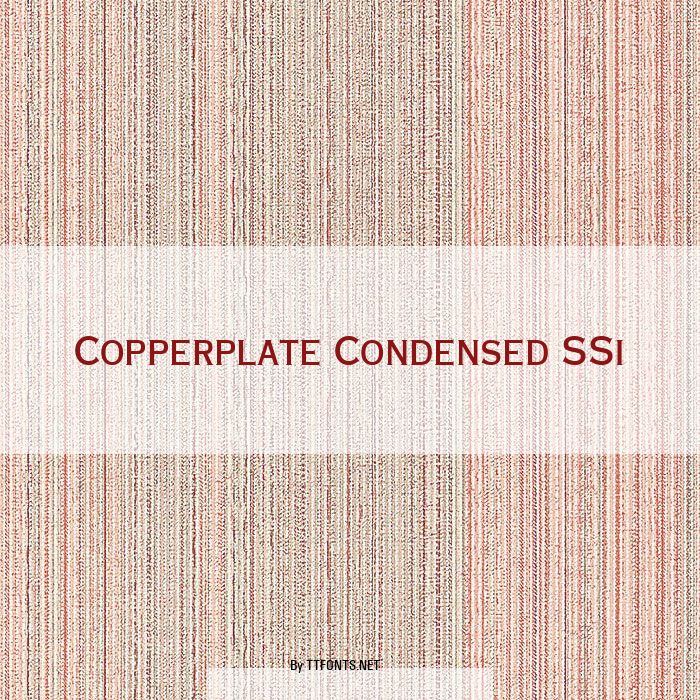 Copperplate Condensed SSi example