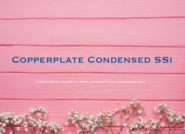 Copperplate Condensed SSi example