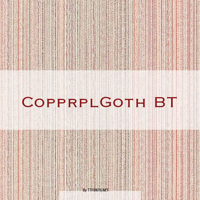 CopprplGoth BT example