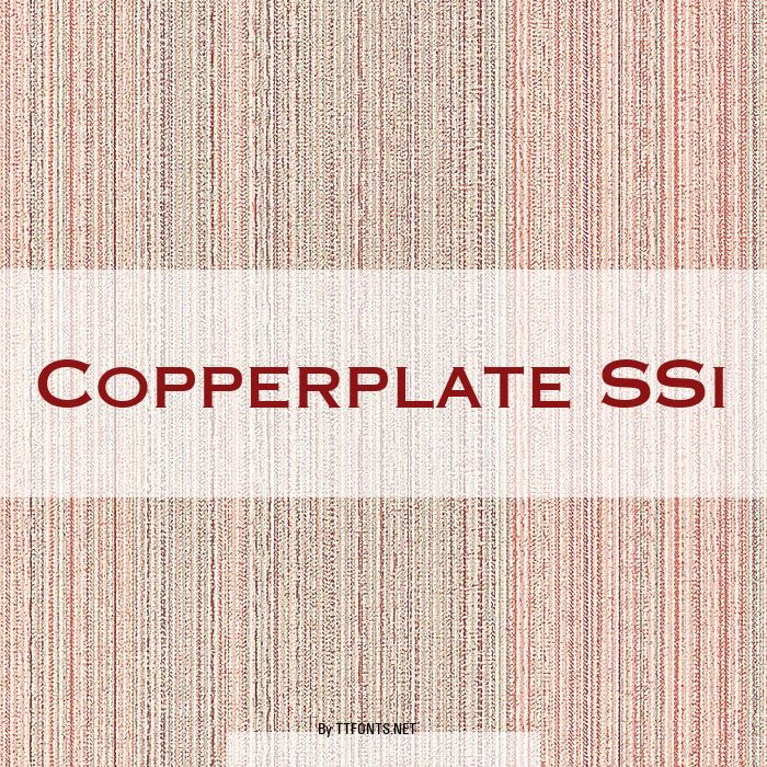 Copperplate SSi example