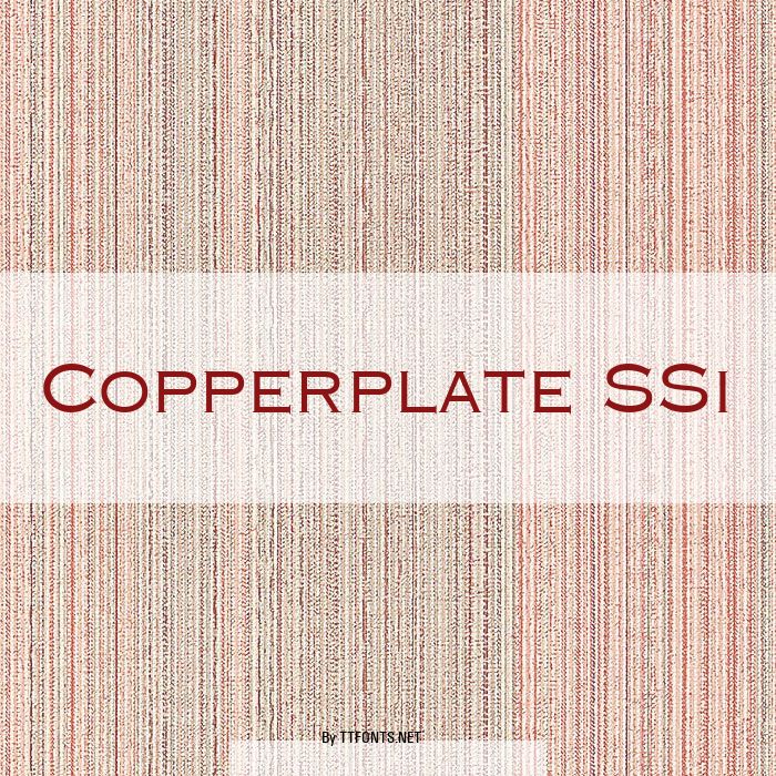 Copperplate SSi example