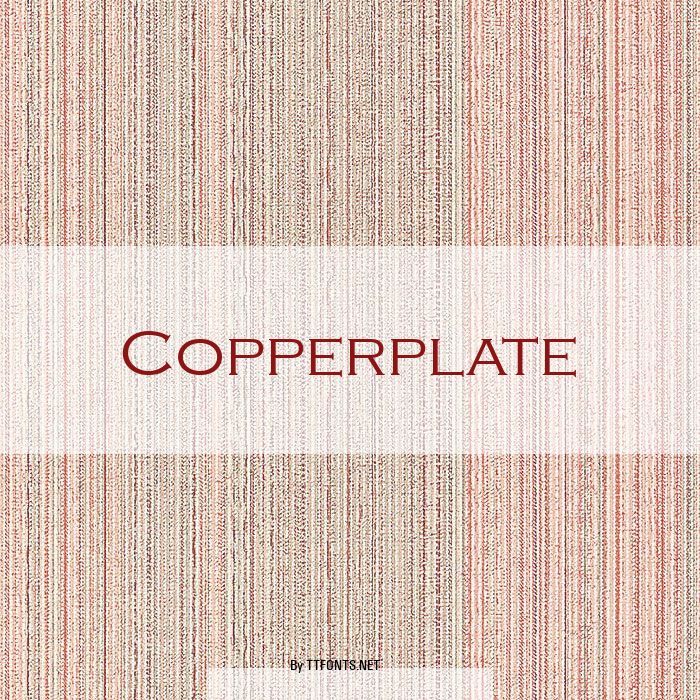 Copperplate example