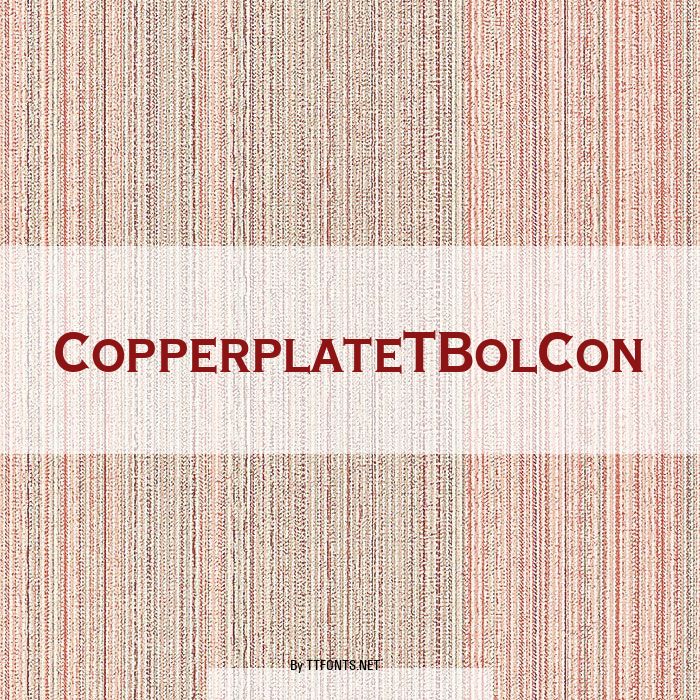 CopperplateTBolCon example
