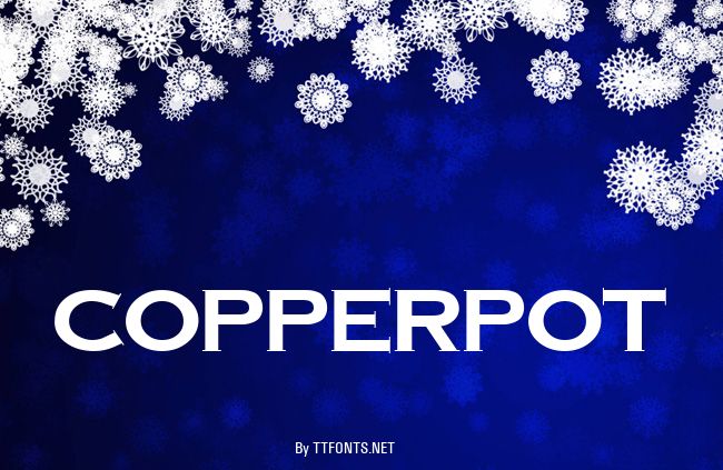 CopperPot example