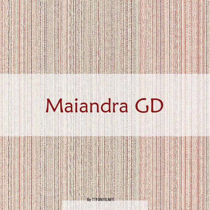 Maiandra GD example