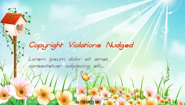 Copyright Violations Nudged example
