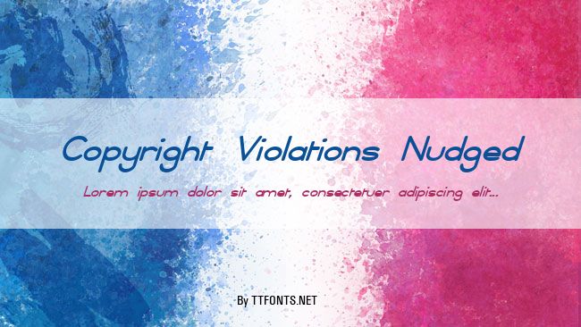 Copyright Violations Nudged example