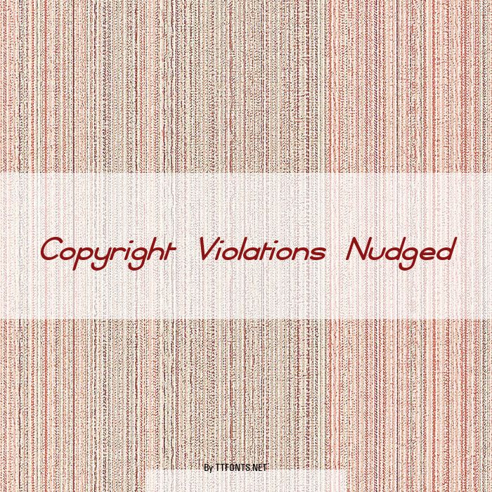 Copyright Violations Nudged example