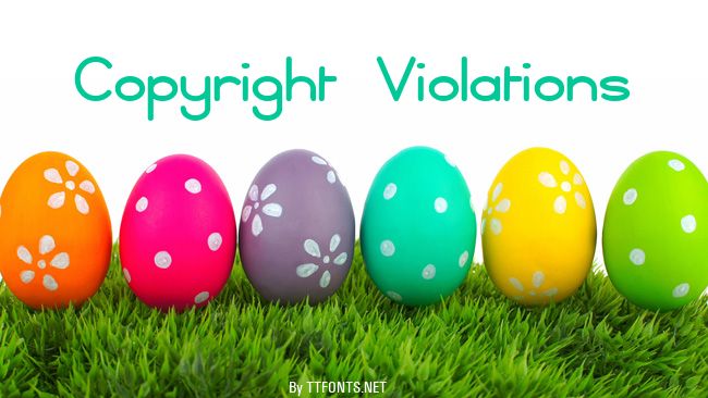Copyright Violations example