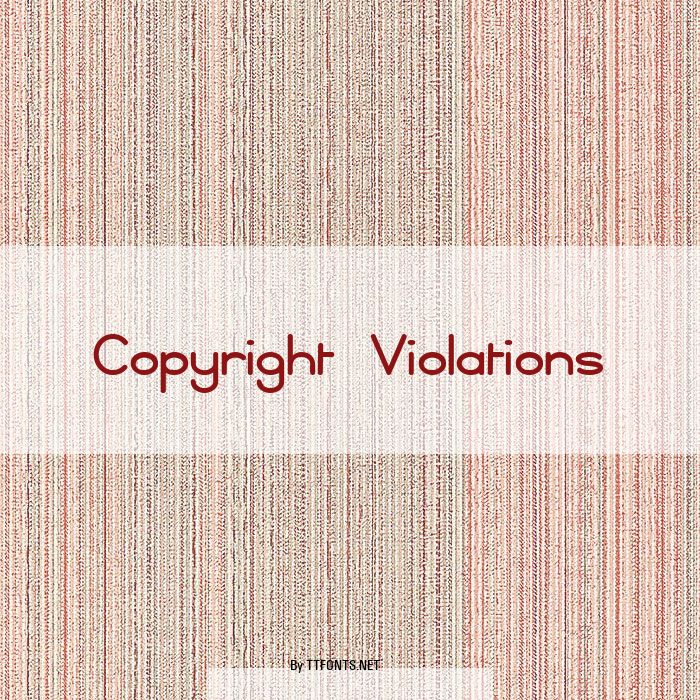 Copyright Violations example