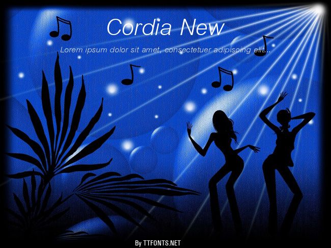 Cordia New example