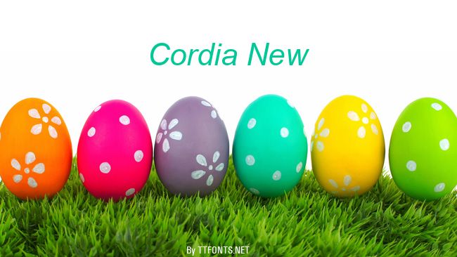 Cordia New example