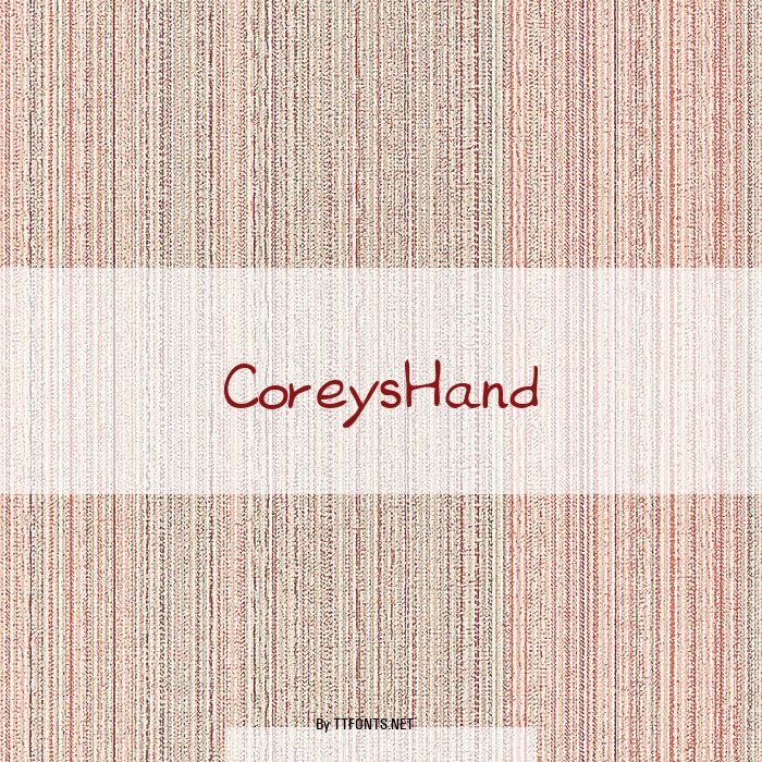 CoreysHand example