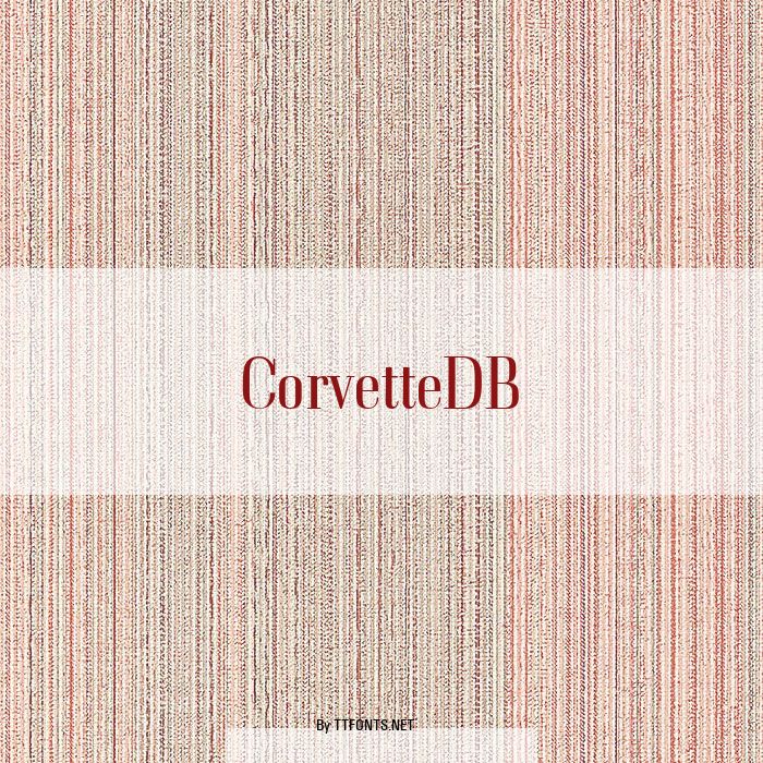 CorvetteDB example