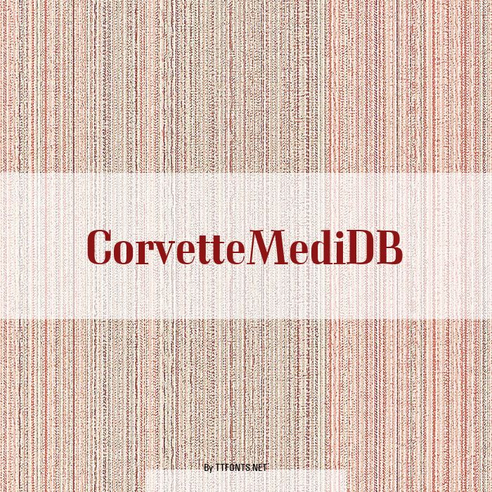 CorvetteMediDB example