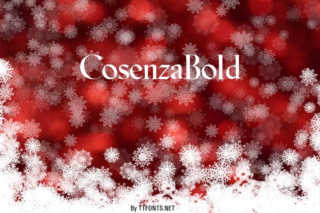 CosenzaBold example