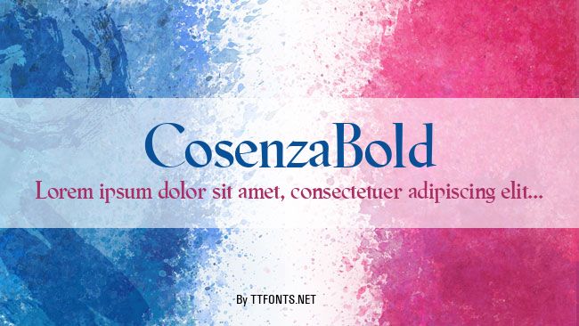 CosenzaBold example